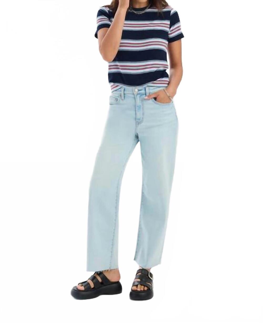 NEW DAZE pleaser high rise wide ankle jeans in detour - Picture 7 of 7